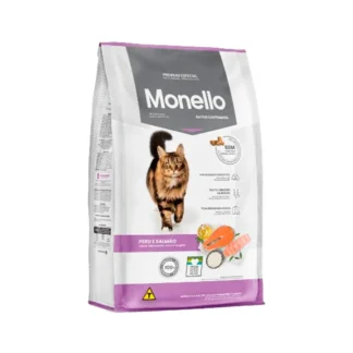 Concentrado Monello para Gato Adulto Castrado Pavo y Salmón. 10.1 Kg