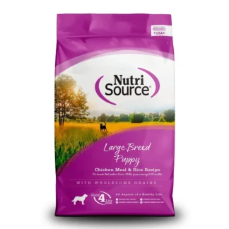 Concentrado NutriSource para Cachorro Raza Grande.  26 libras