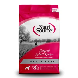 Concetrado para perro Libre de Granos NutriSource Salmón. 26 Libras