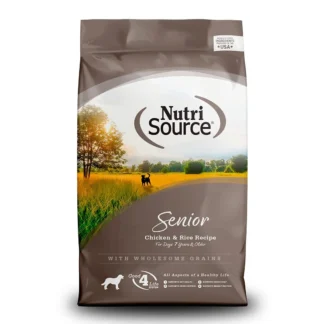 Concentrado NutriSource para Perro Senior (edad avanzada). 26 Libras