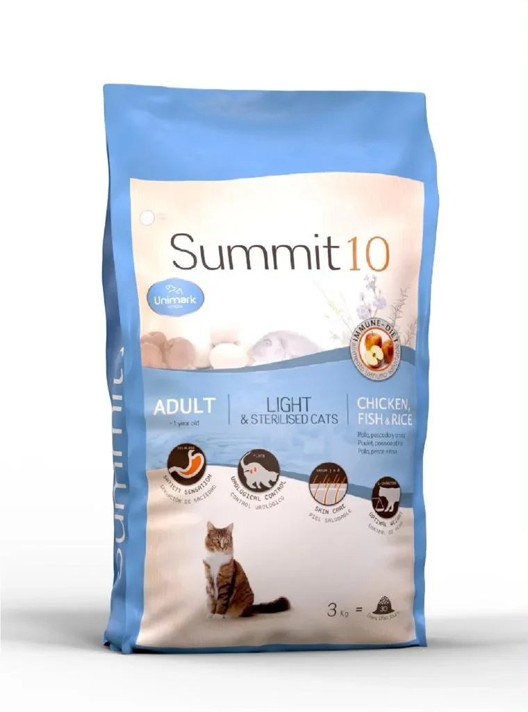 Concentrado Summit 10 para Gato Adulto Esterilizado. 3 Kg