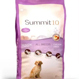 Concentrado Summit 10 para Perro Adulto Mayor - Senior. 15 Kg